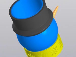 Snowman planter 3D Print Model