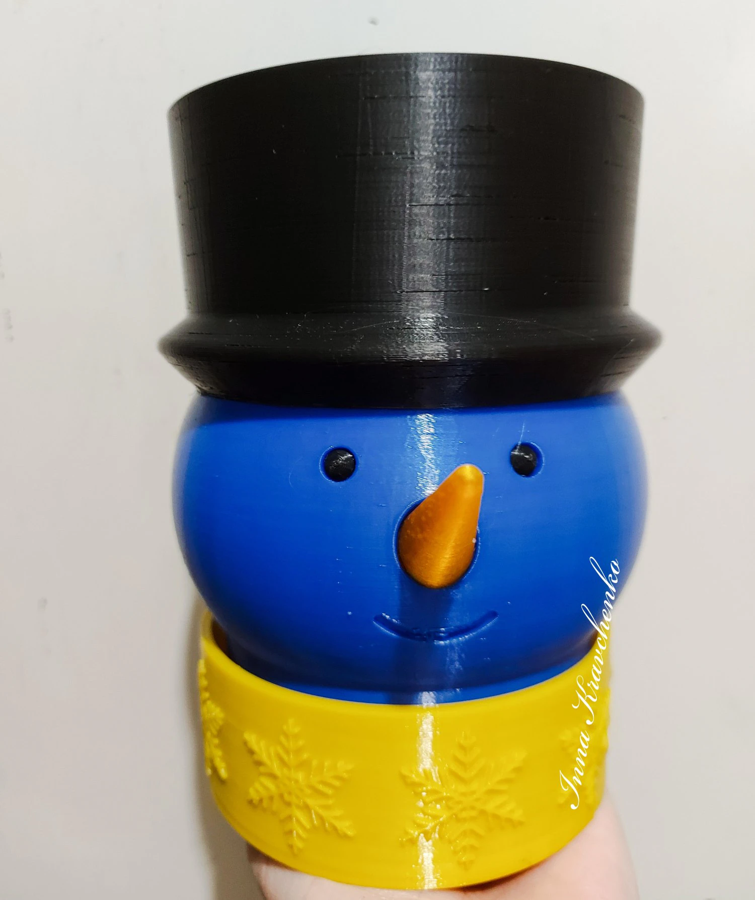 Snowman planter 3D Print Model .c4d .max .obj .3ds .fbx .stl .blend 