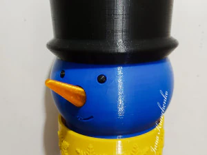 Snowman planter 3D Print Model