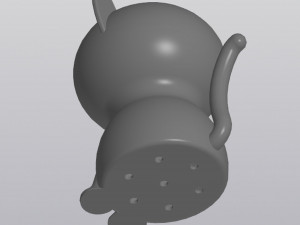 Cat in the toilet Planter Modelo de impresión 3D