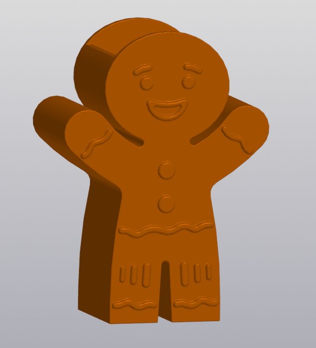 Gingerbread Man Vase Penholder 3Dプリントモデル .c4d .max .obj .3ds .fbx .stl .blend