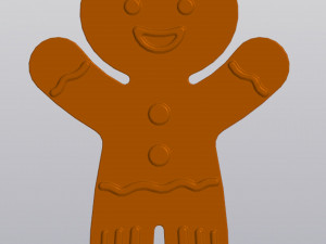 Gingerbread Man Vase Penholder 3Dプリントモデル