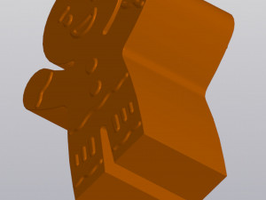 Gingerbread Man Vase Penholder 3Dプリントモデル