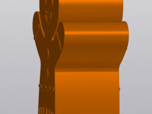 Gingerbread Man Vase Penholder 3Dプリントモデル