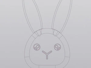 Bunny Penholder 3D Print Model