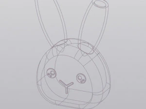 Bunny Penholder 3D Print Model