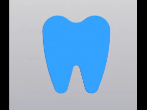 Sottobicchiere Dente Regalo per il dentista Modello di stampa 3D