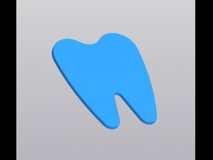 Cup coaster Tooth Gift to the dentist 3D-Druckmodell