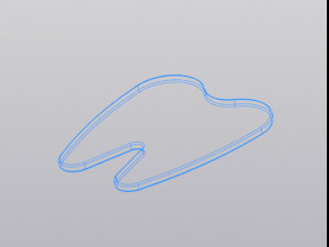 Cup coaster Tooth Gift to the dentist 3D-Druckmodell
