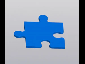 Cup coaster Single Puzzle 3D Print Model