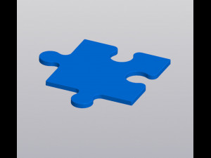 Cup coaster Single Puzzle 3D Принт Модель