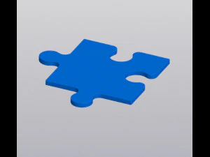 Cup coaster Single Puzzle 3D Print Model
