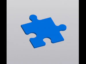 Cup coaster Single Puzzle 3D Print Model