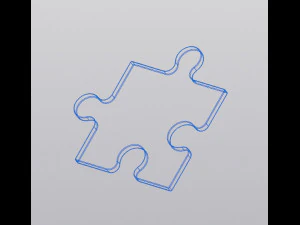 Cup coaster Single Puzzle 3D Print Model