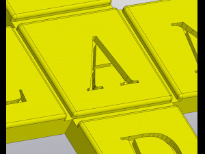 Planter Plant Lady Scrabble tile 3D Print Model
