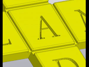 Planter Plant Lady Scrabble tile 3D Print Model