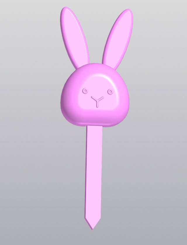 Rabbit Planter Bouquet decoration 3D 프린트 모델 .c4d .max .obj .3ds .fbx .stl .blend