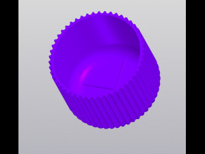 Striped planter Model Cetak 3D