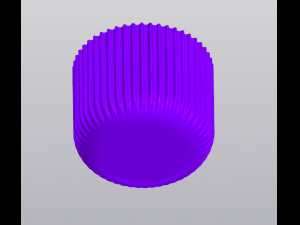 Striped planter Model Cetak 3D