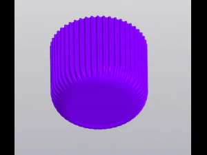 Striped planter 3D Print Model