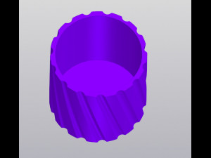 Milled Pen holder Planter 3Dプリントモデル