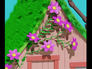 Rumah hutan Model 3D