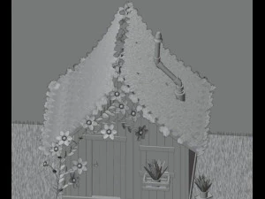 Rumah hutan Model 3D