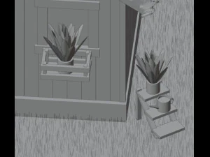 Rumah hutan Model 3D
