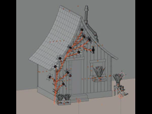 Rumah hutan Model 3D
