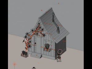 Rumah hutan Model 3D
