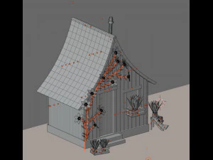 Rumah hutan Model 3D