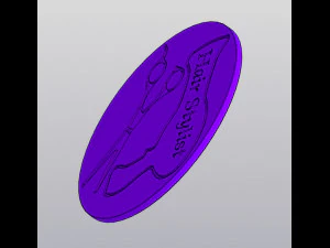 Cup coaster Hair Stylist 3D Print Model