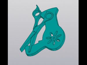 Keychain Hair Stylist 3D Принт Модель