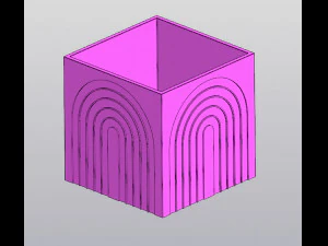 Multicolor Rainbow Planter 3D Print Model