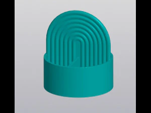 Tęczowy okrągły uchwyt na długopis Model do druku 3D