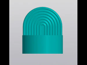 Rainbow round Pen holder 3D Print Model