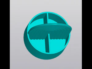 Rainbow round Pen holder 3D Print Model