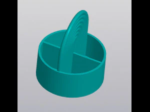 Rainbow round Pen holder 3D Print Model