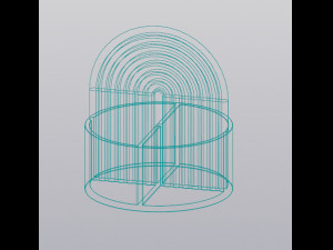 Rainbow round Pen holder Modello di stampa 3D