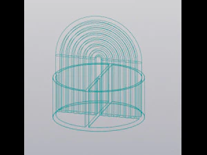 Rainbow round Pen holder 3D Print Model