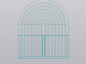 Rainbow round Pen holder 3D Print Model