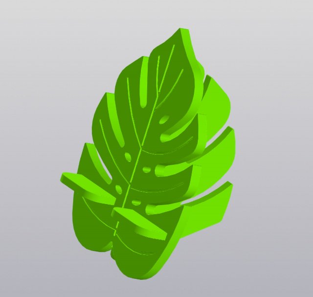 Phone Holder Monstera 3Dプリントモデル .c4d .max .obj .3ds .fbx .stl .blend 
