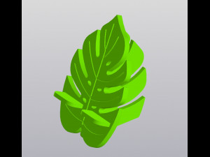 Phone Holder Monstera 3D Print Model