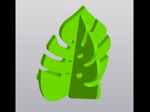 Phone Holder Monstera 3Dプリントモデル