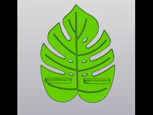 Phone Holder Monstera 3Dプリントモデル