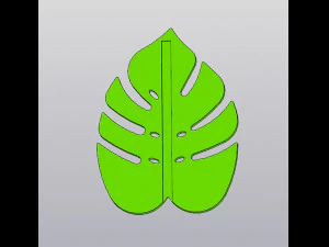 Phone Holder Monstera 3D Print Model