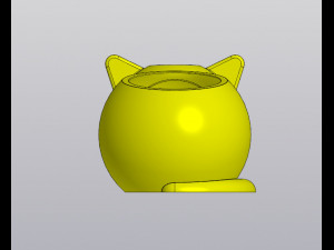 Set 2 Holders for small things Pen holders Bunny and Cat 3D Baskı Modeli