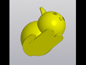 Set 2 Holders for small things Pen holders Bunny and Cat 3D Baskı Modeli