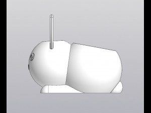 Set 2 Holders for small things Pen holders Bunny and Cat 3D Baskı Modeli