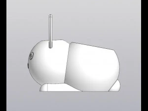 Set 2 Holders for small things Pen holders Bunny and Cat 3D Print Model